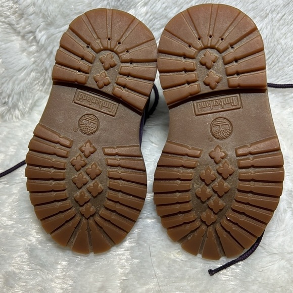 Timberland Toddler Premium Waterproof Boots Purple Size 4 - Picture 7 of 8